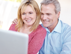 couple reviewing a retirement plan