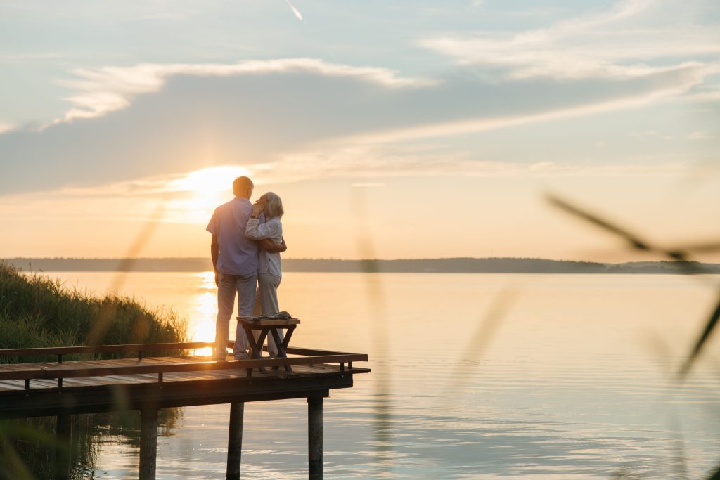 retired couple praising God